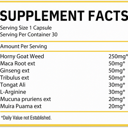 Stamina Pro (Men's Vitality)- 60 Power Capsules